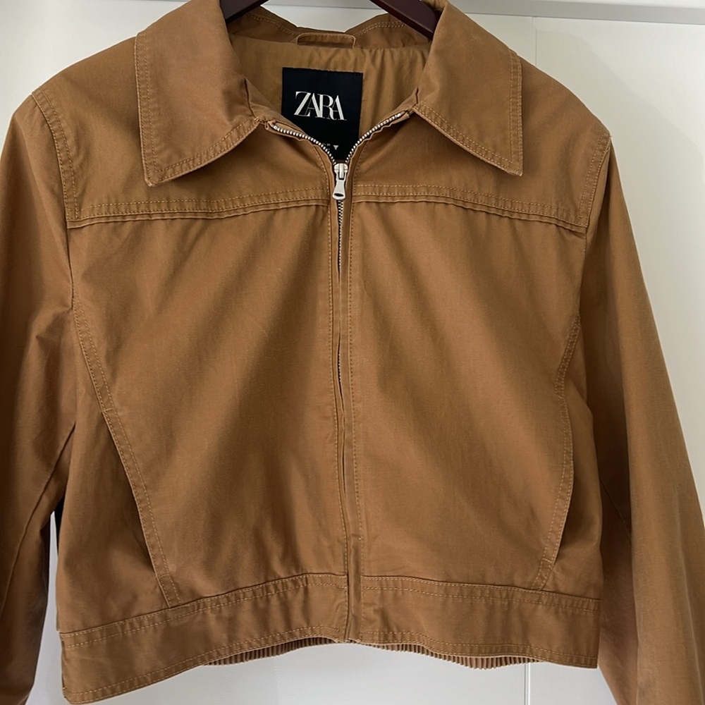 Zara Brown Utility Jacket - Picture 3 of 5